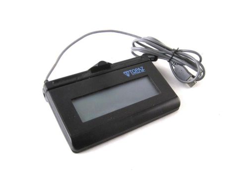 Topaz systems t-lbk462-hsb-r pos backlit lcd signature capture reader pad usb for sale