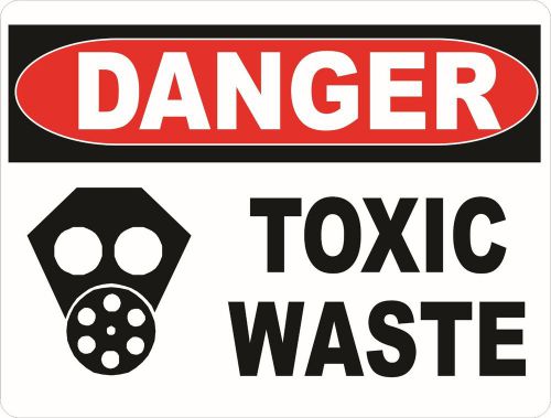Danger Toxic Waste Sign. w/Options. Rules Handling Dangerous Hazardous Materials