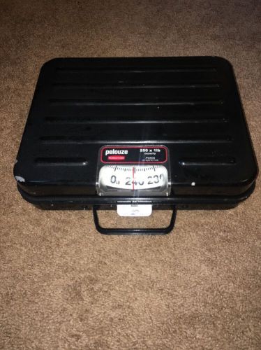 Rubbermaid p250s pelouze mechanical dial scale briefcase 250 pound lb. for sale