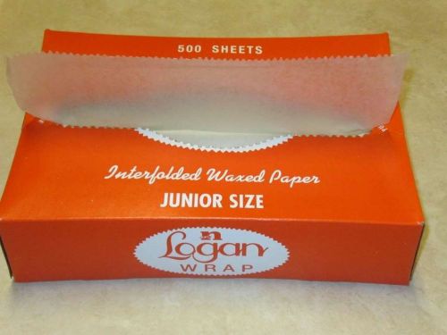 10 3/4&#034; Length X 8&#034; Width, LOGAN Wrap NORPAK Interfolded Wax Paper 500 Sheets