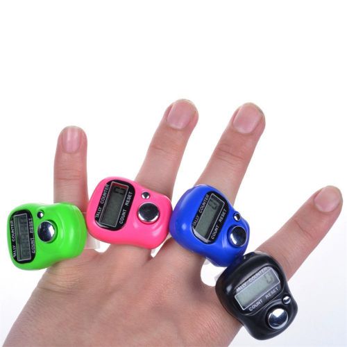 1PCS LCD Electronic Digital Golf Finger Hand Ring Tally Stroke Counter LW