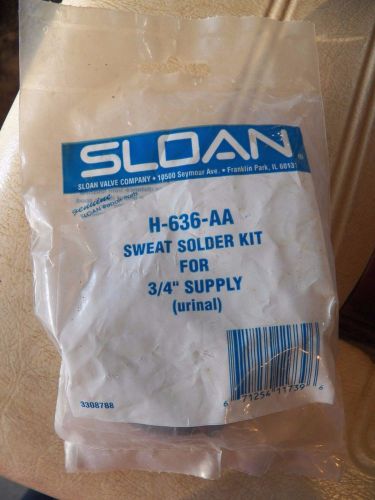 Sloan sweat solder kit h-636-aa for 3/4&#034; supply urinal - nip for sale
