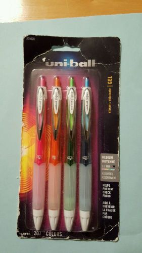 uni-ball 207 Retractable Medium Point Gel Pens, 4 Colored Ink Pens 1739928