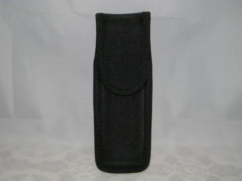 Bianchi Black Nylon Pepper Spray Holder Velcro Closure 7&#034; x 3&#034; Overall