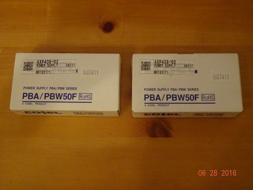 2 new cosel pba50f-5 50 w watt, single output, 5 v@10 a ac-dc power supplies (2) for sale