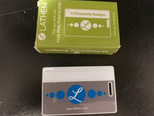 Lathem Proximity Badges for use with PC50, PC60, PC600 &amp; LX100, 15pk RF-Badge