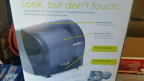 Marathon Roll Towel Dispenser Automated Touch less, Smoke 350 Ft. Capacity New