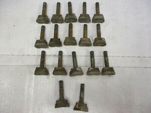 16 USED VERMEER STUMP GRINDER TEETH YELLOW JACKET REVERSABLE NEED RESHARPENED