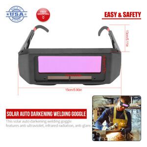 Solar Automatic Dimming Welding Protective Gear Mask Glasses Welding Apron