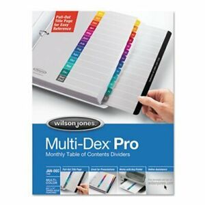 Wilson Jones Quick Reference Index System, Jan-Dec, 11 x 8.5, 1 Set (WLJ54732)