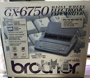 NEW!  Unopened! Brother Gx-6750 Correctronic Electronic Daisy Wheel Typewriter