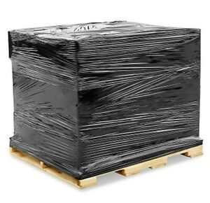  New Pallet shrink wrap Black 4 Roll/Case 18*1500 100G Clear Hand Wrap 