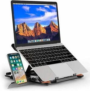 Besign Adjustable Laptop Stand, 10.63’’x10.63’’xH(4.7&#039;&#039;-6.69&#039;&#039;), Black
