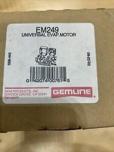EM249 Gemline Universal Evap Motor New In Box