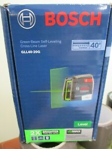 Bosch GLL40-20G 40&#039; Self Leveling Cross Line Laser Green Beam New