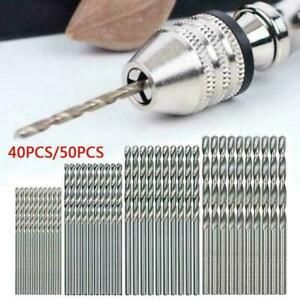 40 Pcs Mini Drill HSS Bit 0.5mm-3.0mm Straight Shank Set. Drill Twist PCB K3P8