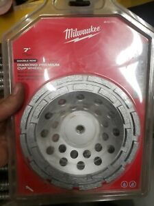 Milwaukee 49-93-7770 7 in. Diamond Cup Wheel Double Row - IN STOCK