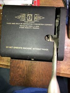 Rare - Antique Hutchison Spool O Wire Stapling Machines Fastener Vintage Stapler