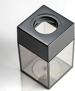 Small Clip Dispenser withTop, Clear/Black (93687)