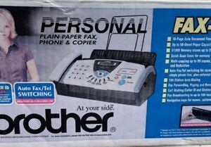 Brother Fax-575 Personal Plain Paper Fax Phone and Copier - New Open Box