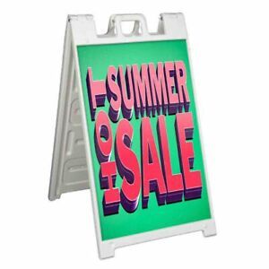 HOT SUMMER SALE Signicade 24x36 Aframe Sidewalk Sign Banner Decal DEALS SAVINGS