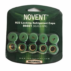 Novent R22 Locking Refrideratant Caps 86661 New