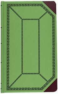 Boorum &amp; Pease BOR6718500R Record/Account Book Green/red Cover Record Rule 12...