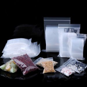 Premium 600 Count Zip Poly Bags 2Mil 3 Assorted Sizes - 2” X 2”, 2”X