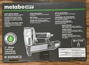 NEW! Metabo N5008AC2 7/16&#034; Crown Construction Sheathing Stapler - free shipping