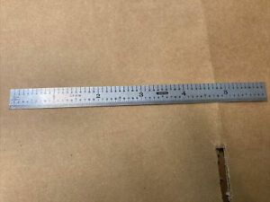 Vintage General Tools CF 616 SP 6 inch Stainless Steel Rule Inch and Metric