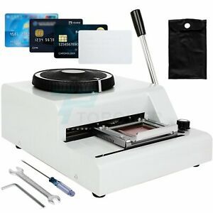 72 Character Embosser Machine For PVC Card VIP Gift Card Manual Embossing NEW