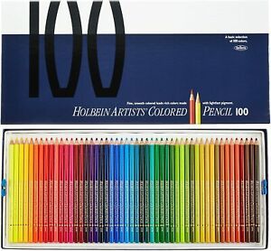 Holbein Artists Colored Pencil 100 Colors sets Paper Box Holbein Art Materials