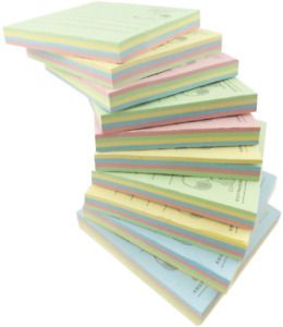Peanuts Character Snoopy Colorful Sticky Notes, 2.95 in x 2.95 in, 10 Pads/Pack,