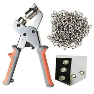 LACUISINE Grommet Tool Kit Handheld Hole Punch Pliers Portable 3/8inch(10mm)