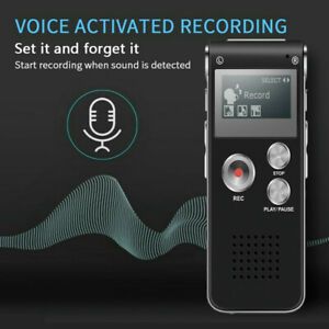 Audio Digital Voice Recorders Dictaphone Sound Recorder Mini Small MP3 Lecture