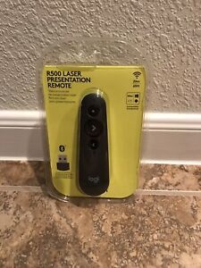 Logitech R500 Laser Presentation Remote with Dual Connectivity Bluetooth or USB