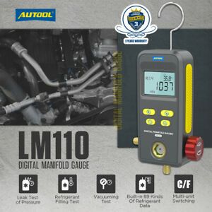 HVAC Refrigeration Digital Manifold Gauge Vacuum Pressure Filling Leakage Tester