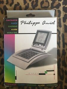 Philippe Amiel WT-786 Calculator/Clock/Calendar/Alarm/World Time NEW IN BOX