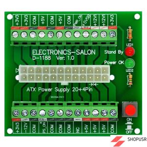 24/20-pin ATX DC Power Supply Breakout Board Module