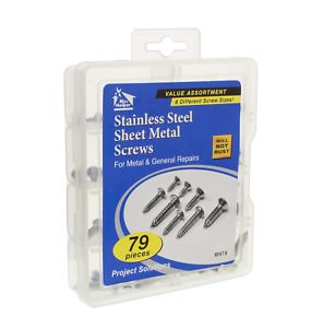 Stainless Steel Sheet Metal Screw 79Pc Kit Edit Actions (180 qty.)