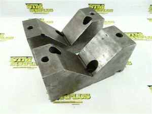 HEAVY DUTY LARGE CAPACITY V BLOCK 5&#034; V WIDTHS 3&#034; X 3-3/4&#034; X 8&#034;