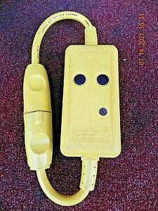 HUBBEL 18&#034; LINE CORD PORTABLE GROUND FAULT CIRCUIT INTERRUPTER GFP4C15M