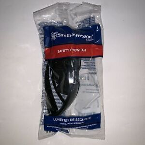 Smith and Wesson Safety Glasses 21303 Elite Smoke Anti-Fog Lens Black Frame E8
