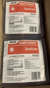 ECOLAB 6101355 SMARTPOWER Solid Range Sanitizer 2LB - Case of 2 Units