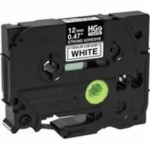 Brother HGES2315PK Black on White Extra-Strength Adhesive Label Tape - BRTHGES23
