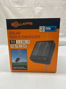 Gallagher S12 Solar Fence Energizer- NEW IN BOX