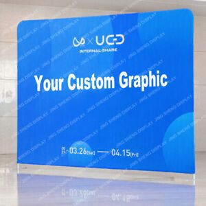 10ft Straight Backdrop Wall Trade Show Display Booth Pop Up Stand Banner Sign