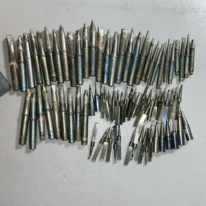 Soldering Tips Large Lot Used Weller Ungar Screwdriver Chisel AS IS LOOK Variety