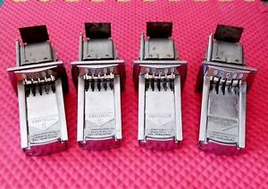 4 Greenwald Vertical 5 Coin Slide Chute 27-3029 Vending Machine Parts Good