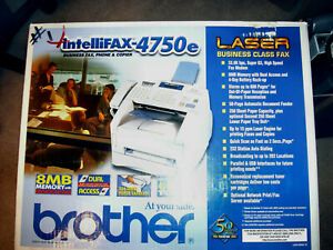 Brother IntelliFAX 4750E Laser Fax Machine Copy / Fax / Print